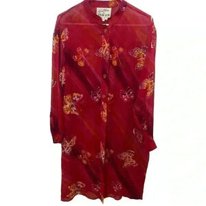 Rickie Freeman For Teri John 100% Silk Tunic Size 10